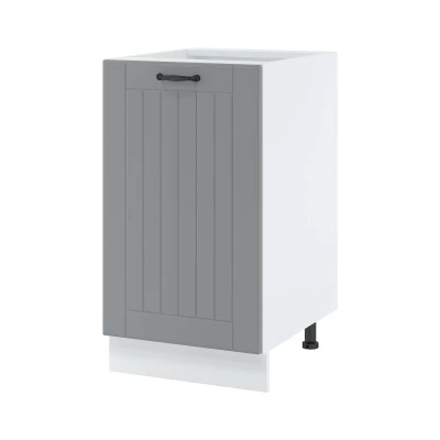 LESJA Inselschrank - Breite 45 cm, grau/weiß, Beine 15 cm