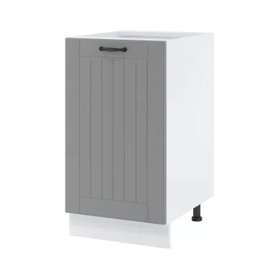 LESJA Inselschrank - Breite 45 cm, grau/weiß, Beine 15 cm