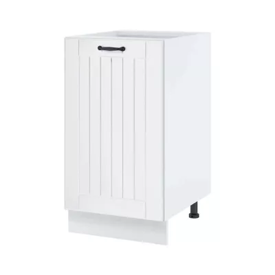 Inselschrank LESJA - Breite 45 cm, weiß, Beine 10 cm