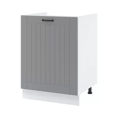 LESJA Waschbeckenschrank - Breite 60 cm, grau / weiß, Beine 10 cm