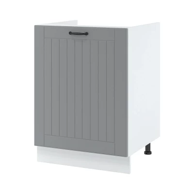 LESJA Waschbeckenschrank - Breite 60 cm, grau / weiß, Beine 15 cm