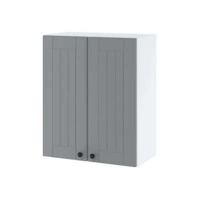 LESJA zweitüriger Oberschrank - Breite 60 cm, grau / weiß