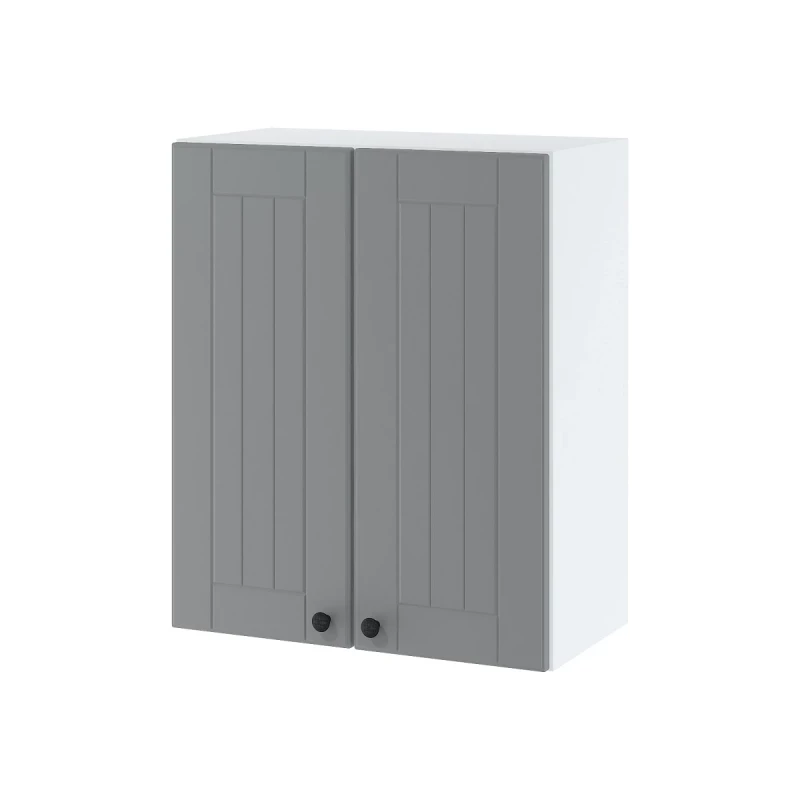 LESJA zweitüriger Oberschrank - Breite 60 cm, grau / weiß