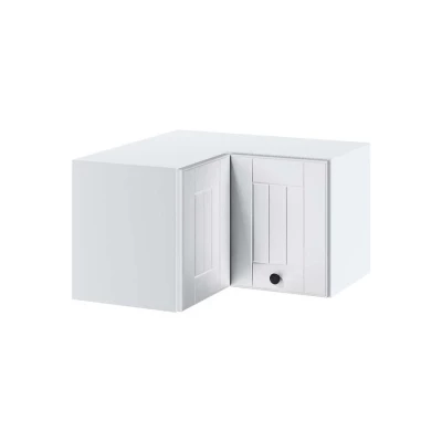 Eckoberschrank LESJA - Breite 65 cm, weiß