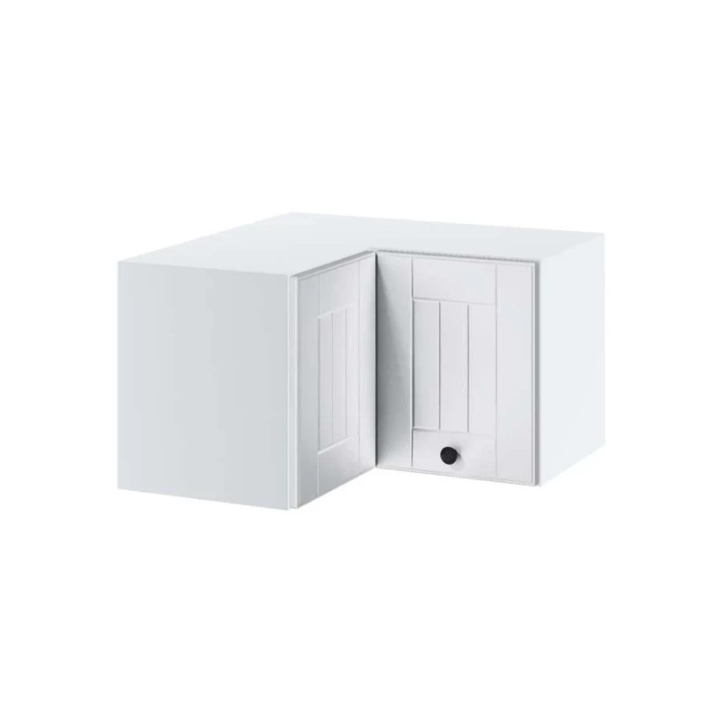 Eckoberschrank LESJA - Breite 65 cm, weiß