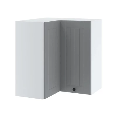 Kücheneckschrank LESJA – Breite 65 cm, grau/weiß