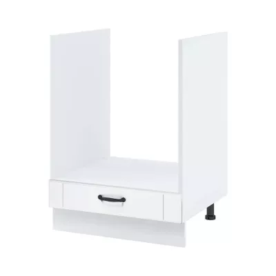 Unterschrank für Einbaubackofen LESJA - Breite 60 cm, weiß, Beine 10 cm