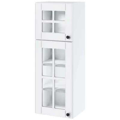 LESJA Glas-Hängeschrank - Breite 40 cm, weiß