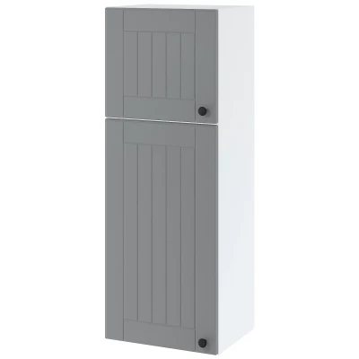 LESJA zweitüriger Wandschrank - Breite 40 cm, grau / weiß