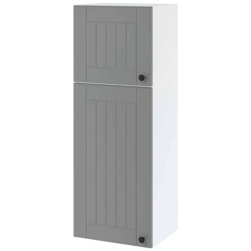 LESJA zweitüriger Wandschrank - Breite 40 cm, grau / weiß