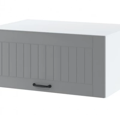 Küchenhängeschrank LESJA – Breite 80 cm, grau/weiß