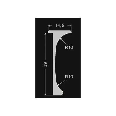 Eckverbindungsleiste EINHEIT 2 - 60 cm, silber