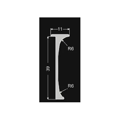 Eckverbindungsleiste EINHEIT 1 - 60 cm, silber