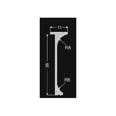 Eckverbindungsleiste EINHEIT 3 - 60 cm, silber