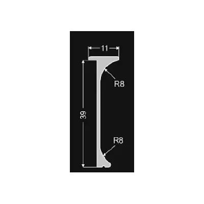 Eckverbindungsleiste EINHEIT 3 - 60 cm, silber