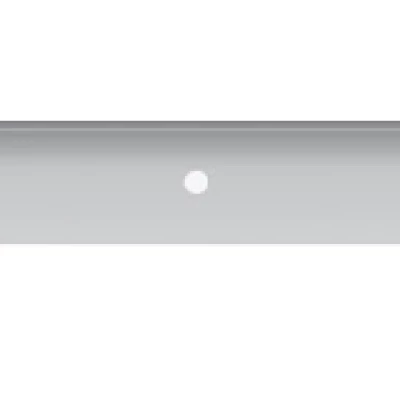 Abschlussleiste UNIT - 60 cm, silber, links