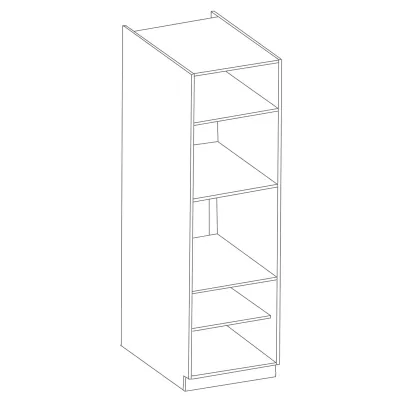 AGAFIJA Einbauschrank für Haushaltsgeräte – Breite 60 cm, Kaschmir/Schwarz