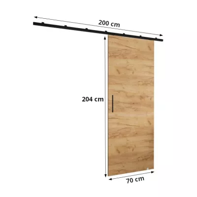 Schiebetür PERDITA 1 - 70 cm, Eiche Gold