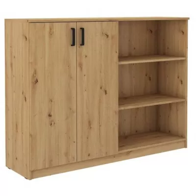 Hochschrank mit Regal MABAKA - Artisan Eiche