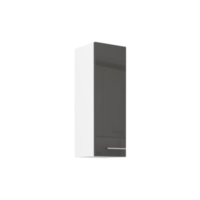 Hoher Hängeschrank LAJLA – Breite 30 cm, grau/weiß