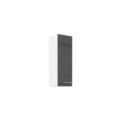 Hoher Hängeschrank LAJLA – Breite 30 cm, grau/weiß