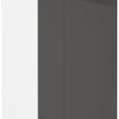 Hoher Hängeschrank LAJLA – Breite 40 cm, grau/weiß