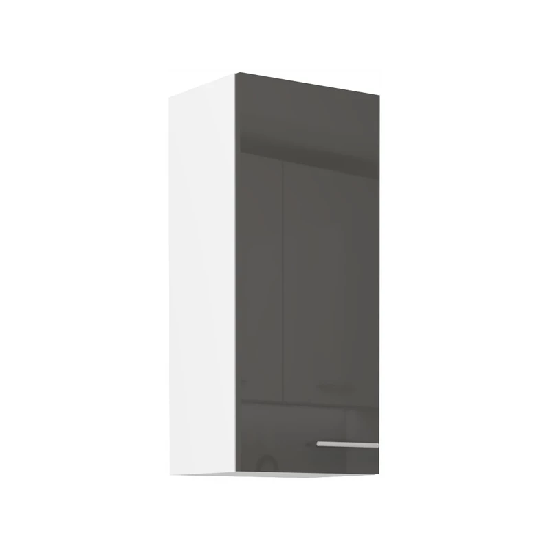 Hoher Hängeschrank LAJLA – Breite 40 cm, grau/weiß