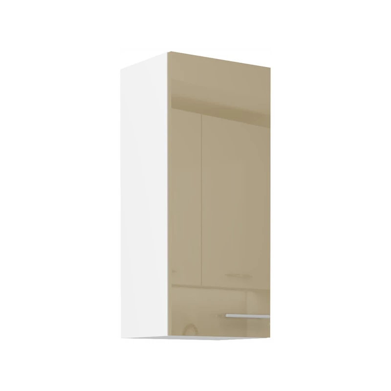 Hoher Hängeschrank LAJLA – Breite 40 cm, Cappuccino/Weiß