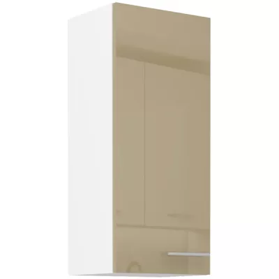 Hoher Hängeschrank LAJLA – Breite 40 cm, Cappuccino/Weiß
