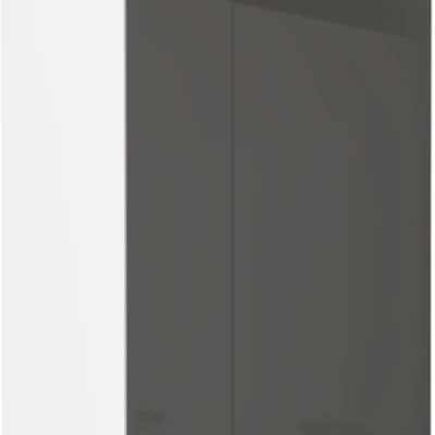 Hoher Hängeschrank LAJLA – Breite 45 cm, grau/weiß