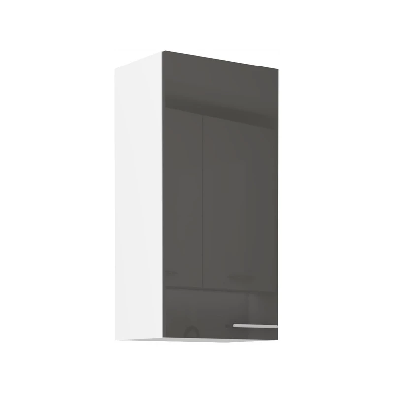 Hoher Hängeschrank LAJLA – Breite 45 cm, grau/weiß