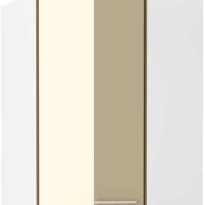 Eckhochschrank LAJLA – 60x60 cm, Cappuccino/Weiß