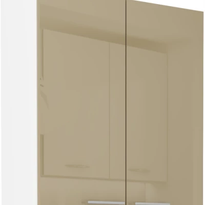 Hängehochschrank LAJLA – Breite 80 cm, Cappuccino/Weiß