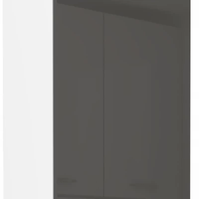 Hoher Hängeschrank LAJLA – Breite 50 cm, grau/weiß