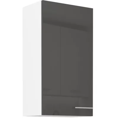 Hoher Hängeschrank LAJLA – Breite 50 cm, grau/weiß