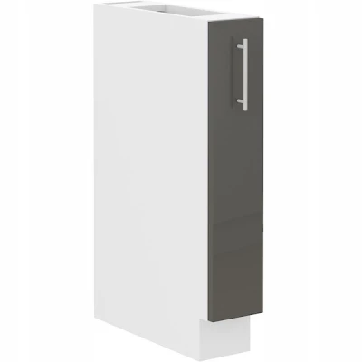 Auszugschrank LAJLA - Breite 15 cm, grau/weiß