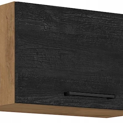 VANYA Dunstabzugshaube - Breite 80 cm, dunkles Holz / Lancelot-Eiche