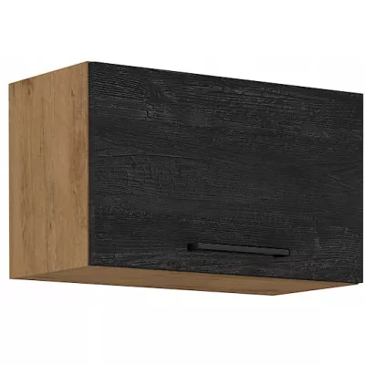 VANYA Dunstabzugshaube - Breite 80 cm, dunkles Holz / Lancelot-Eiche