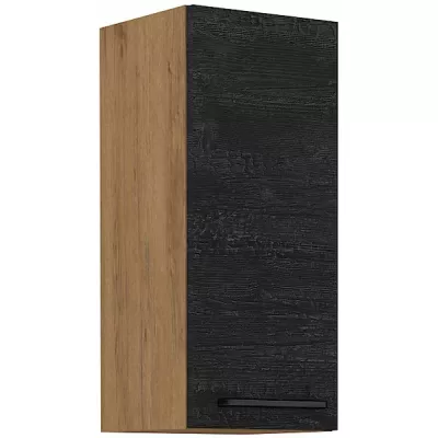 Küchenoberschrank VANYA - Breite 30 cm, dunkles Holz / Lancelot-Eiche