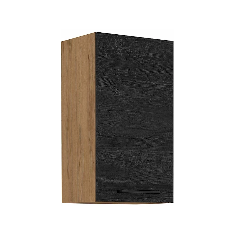 Küchenoberschrank VANYA - Breite 40 cm, dunkles Holz / Lancelot-Eiche