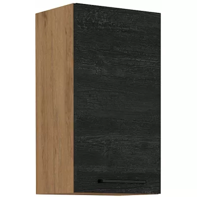 Küchenoberschrank VANYA - Breite 40 cm, dunkles Holz / Lancelot-Eiche