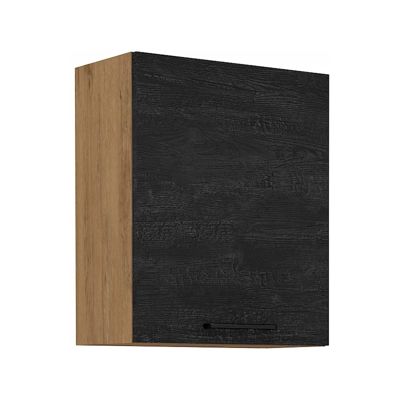 Küchenoberschrank VANYA - Breite 60 cm, dunkles Holz / Lancelot-Eiche