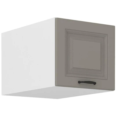 Oberschrank mit Flügeltüren SOPHIA – Breite 40 cm, lichtgrau/weiß