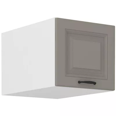 Oberschrank mit Flügeltüren SOPHIA – Breite 40 cm, lichtgrau/weiß