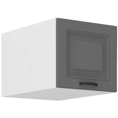 Oberschrank mit Flügeltüren SOPHIA - Breite 40 cm, grau/weiß