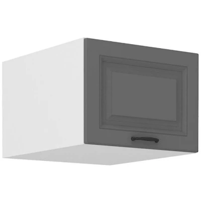 Oberschrank mit Flügeltüren SOPHIA - Breite 50 cm, grau/weiß
