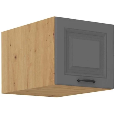 Oberschrank mit Flügeltüren SOPHIA – Breite 40 cm, Grau/Artisan Eiche