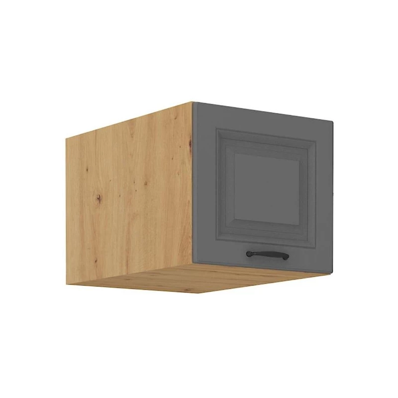 Oberschrank mit Flügeltüren SOPHIA – Breite 40 cm, Grau/Artisan Eiche