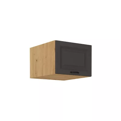 Oberschrank mit Flügeltüren SOPHIA – Breite 50 cm, Graphit/Artisan-Eiche