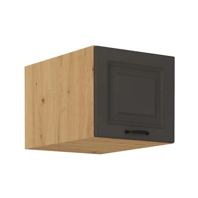 Oberschrank mit Flügeltüren SOPHIA – Breite 40 cm, Graphit/Artisan-Eiche